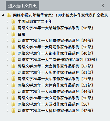 图片[1]-网络小说20年精华合集_100多位大神作家代表作全收录-顺风网舟