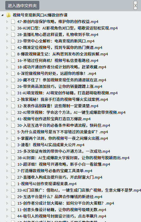 图片[1]-视频号变现新风口AI爆款创作课-顺风网舟