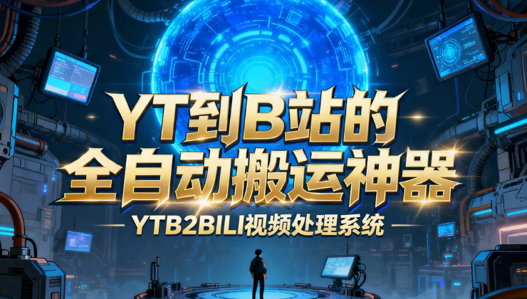 YT到 B站的全自动搬运神器_YTB2BILI 视频处理系统-顺风网舟